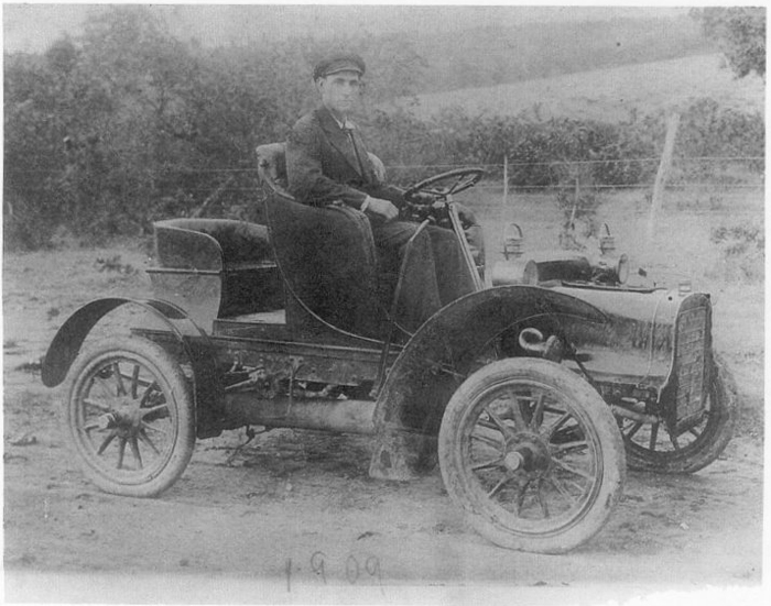 J. H. Saylor with Cadillac in 1909
