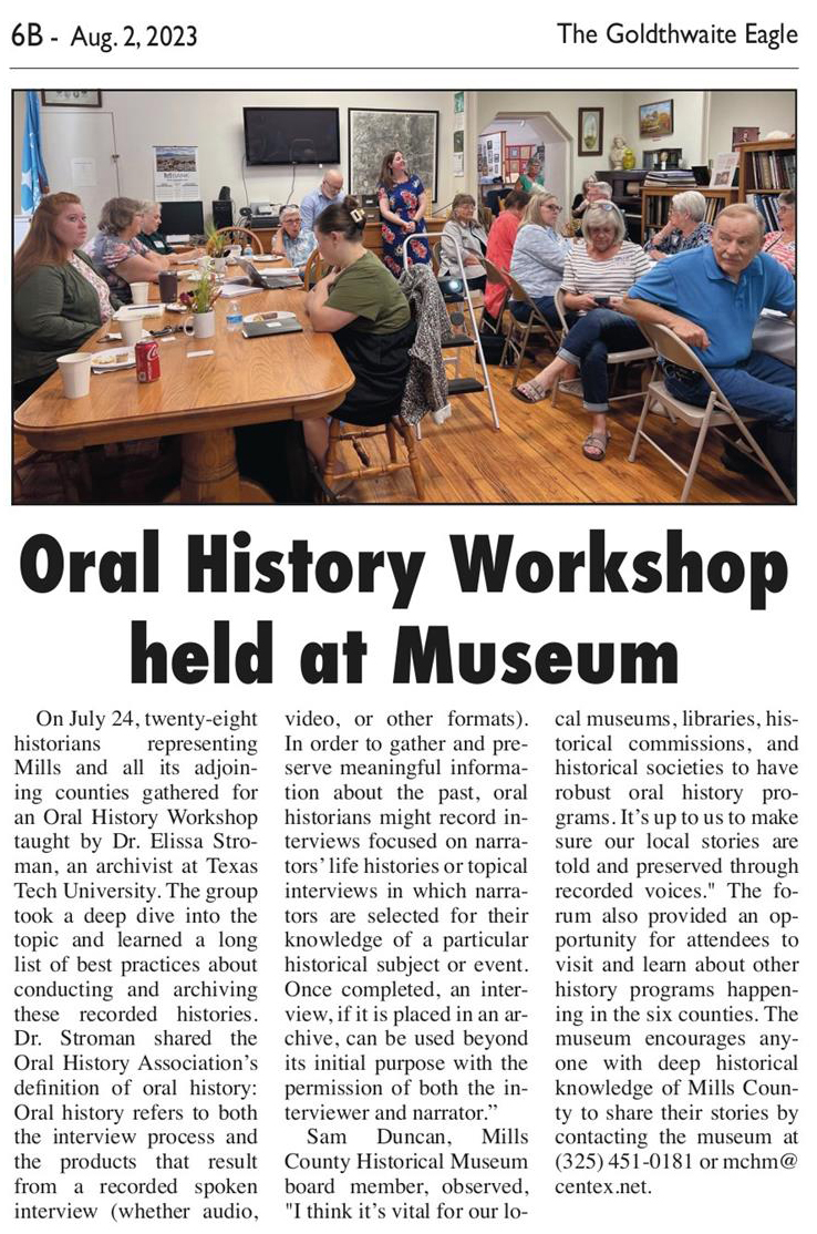 oral history meeting